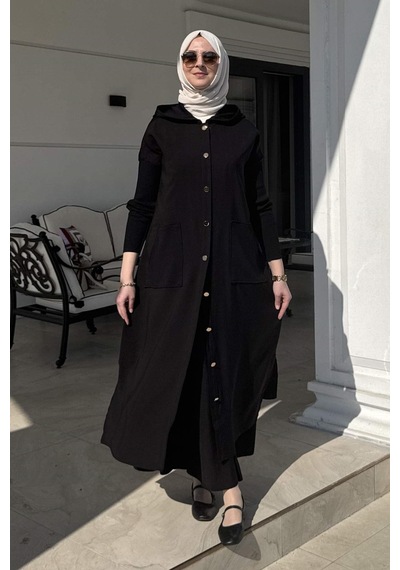 Rabia Şamlı Ada Modal Kap Siyah Çok Renkli