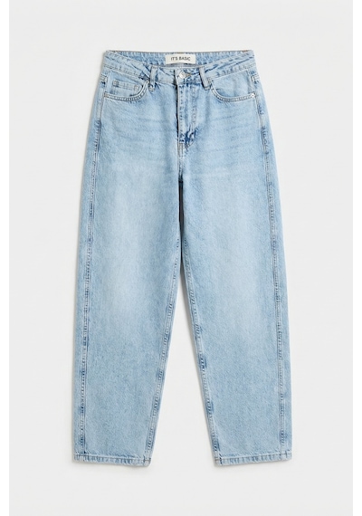 Itsbasic Kadın Ice 4s6-3 Relax Fit Esnek Kumaş Denim Jean Buz Mavi