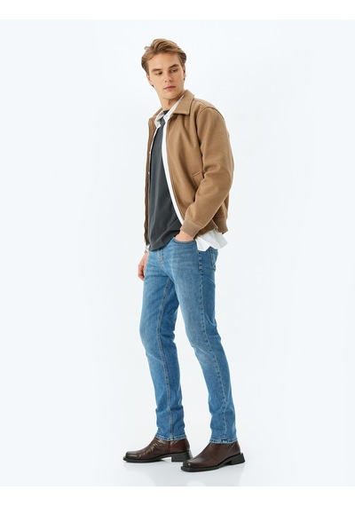 Koton Slim Fit Kot Pantolon - Brad Jean Açık İndigo 5wam40101ıd Açık İndigo Koton Slim Fit Kot Pantolon - Brad Jean Açık İndigo 5wam40101ıd Açık İndigo