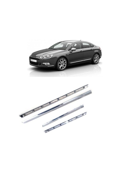 Ön & Arka Kapı Çıta Takımı Krom Nikelaj Citroen C5 Iıı 2009- 8545.gl-8545.gp-8546.w5-8546.w7