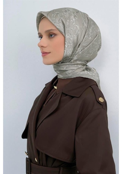 Armine İpek Eşarp 2026 Yaz - 9537-82 Soft Taş Twill
