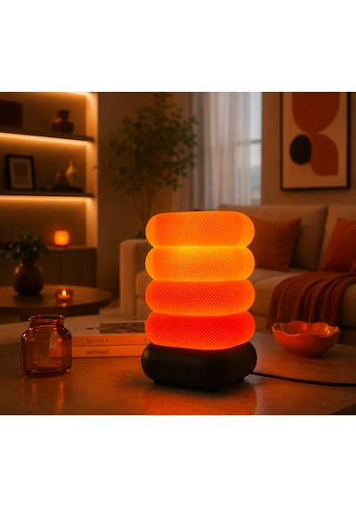 Soft Glow Masa Lambası - Fiş Bağlantılı Turuncu