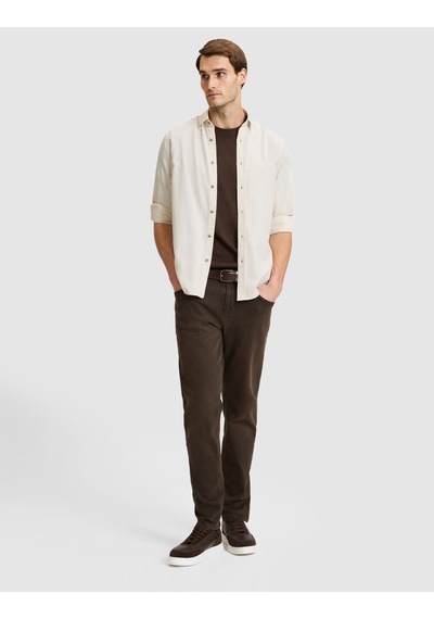 Pierre Cardin Bej Slim Fit Uzun Kollu Gömlek 50333841-vr011