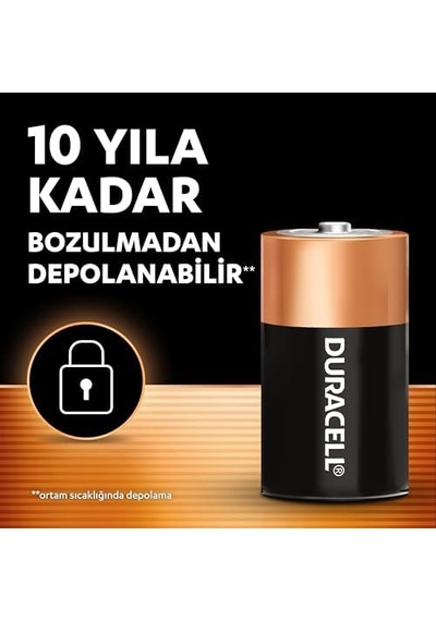 Basıc Alkalin D Pil 2 Li Paket Çok Amaçlı Alkalin D Pil 1,5v Daha Uzun Ömürlü Günlük Cihazlar İçin Güvenilir Güç Plastik İçermeyen Ambalaj - Mn1300