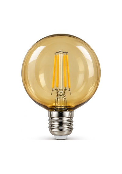G80 Dimmerli Rustik Gün Işığı 2700k Amber Led Ampul Filament E27 Duylu Filamanlı Edison Ampül 1 Ad