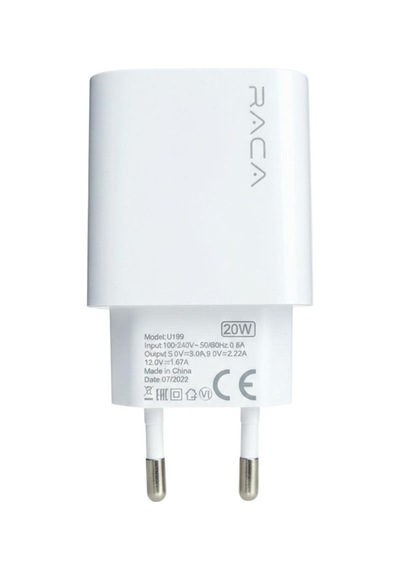 Raca U199 Pd 20 Watt Type-c Hızlı Şarj Adaptörü Cihazı Type-c Pd 3.0