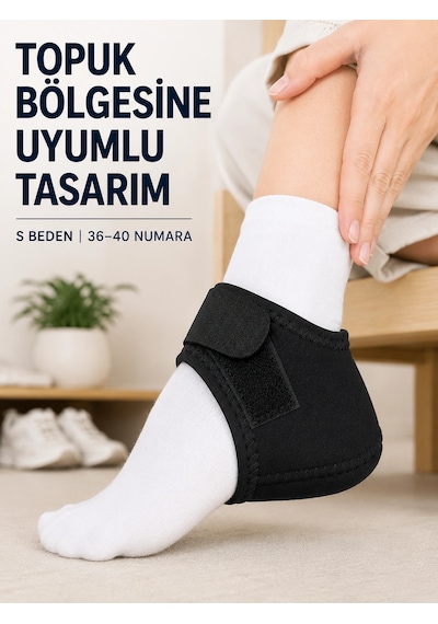 Trendexa Mey İthalat S Beden Topuk Çorabı 36-40 Numara Ayarlanabilir Cırtlı Topuk Destekleyici