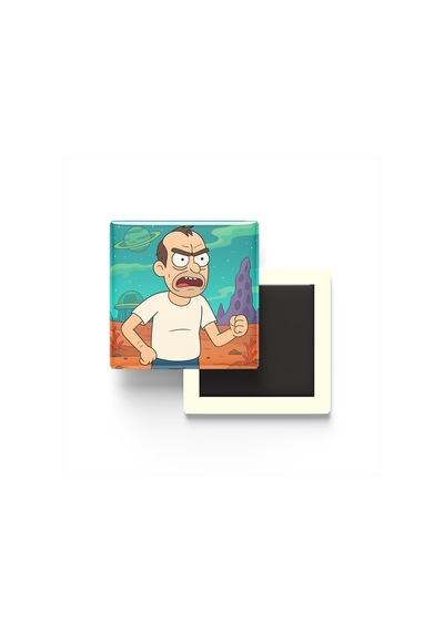 Trevor Philips - 9x9 Cm Baskılı Kare Buzdolap Magneti