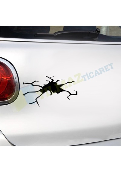Çatlak Duvar Araba Sticker Araba Yapıştırma Etiket Çıkartma