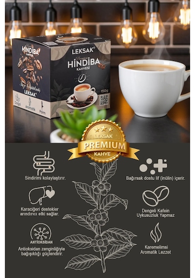 Leksak Hindiba Kahvesi 150gr. Premium Taze Öğütülmüş Doğal Cam Kavanoz'da 60 Kullanım 1 Ay Form & Keyif. Granül