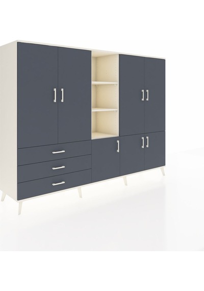 Hyperion Dolap 11 Raflı 3 Çekmeceli 7 Kapaklı 220x44x163 Aytaşı-a Aytaşı-antrasit Hyperion Dolap 11 Raflı 3 Çekmeceli 7 Kapaklı 220x44x163 Aytaşı-a Aytaşı-antrasit