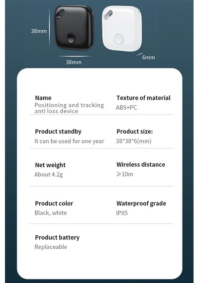 Vothoon Smart Tag Apple Uyumlu AirTag My Find Akıllı Takip Cihazı