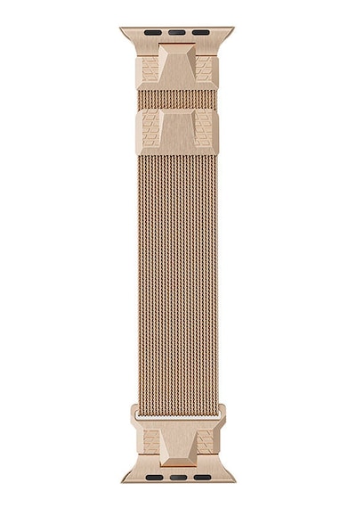 Apple Uyumlu Watch  Ultra 49mm Mkst Krd-107 Metal Hasır Kordon-starlight