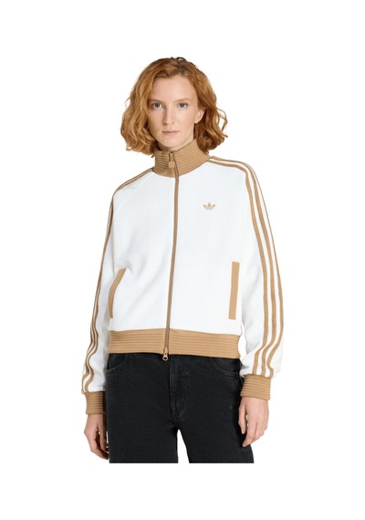 Kr0062-k Adidas Velour Knıt Tt Kadın Ceket Beyaz Kr0062-k Beyaz