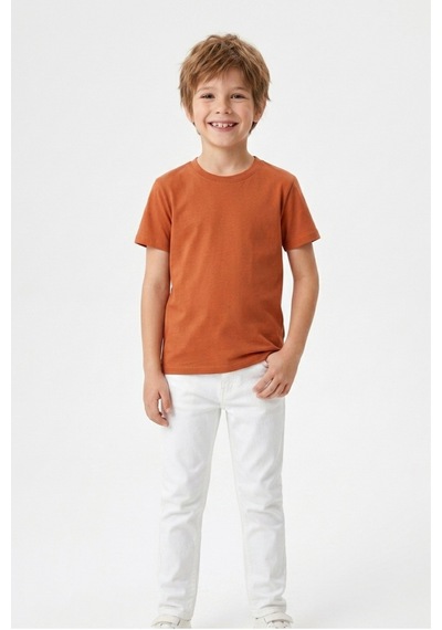 Kiagu Kısa Kol T-shirt Basic Terletmeyen Esnek Kumaş Pamuklu Mevsimlik Kısa Kol Erkek Çocuk Tsort Turuncu Kiagu Kısa Kol T-shirt Basic Terletmeyen Esnek Kumaş Pamuklu Mevsimlik Kısa Kol Erkek Çocuk Tsort Turuncu