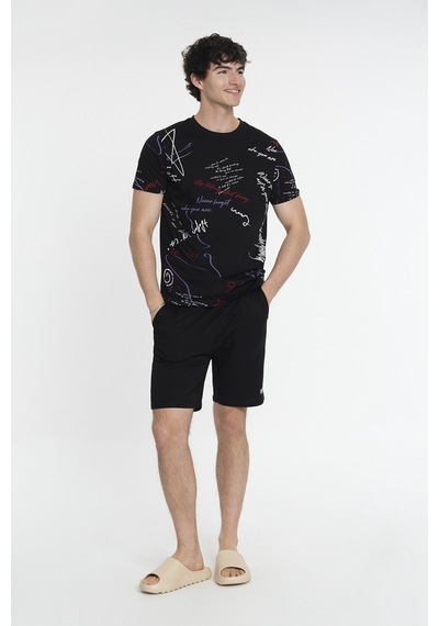 Regular Fit Erkek Pijama Siyah
