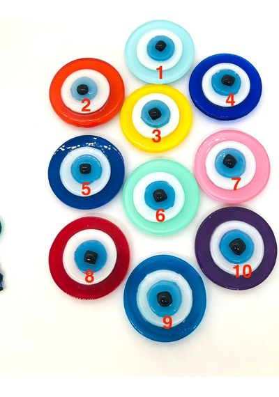 Lacivert Cam Nazar Boncuklu Magnet