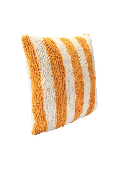 Pop Stripe Dokuma Yastık Hardal 45x45cm Çok Renkli