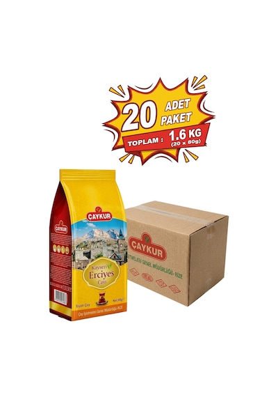 Elekaltı Kayseri Erciyes Çayı 80 Gr. Yirmili Paket