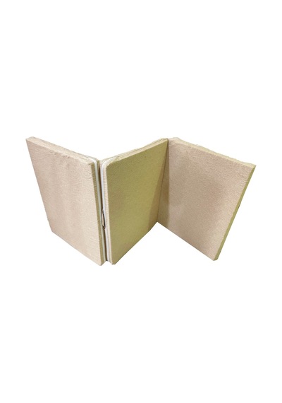 Viphomeconcept Katlanır Yer Yatağı Sünger Yatak Cappuccino Kırçıllı 80X180 Cm