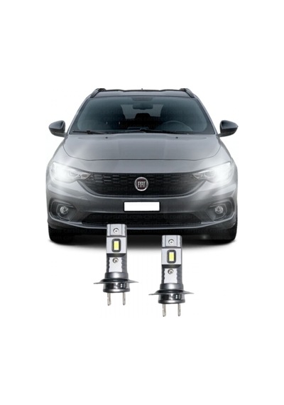 Megamarket06 Fıat Egea Mercekli Far Led Kısa Far Ampulü H7 Mini Led 2'li Set