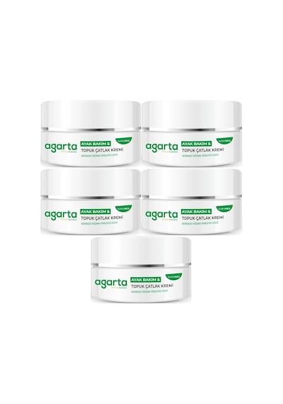 Agarta Ayak Ve Topuk Çatlak Bakım Kremi 100ml 5 Li Set