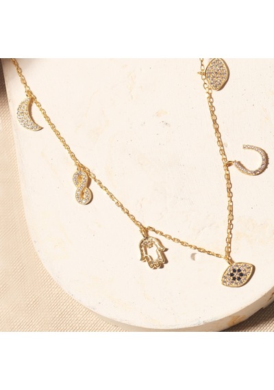 Charm Kolye 718938 Gold Gümüş