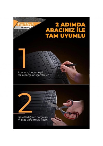 Universal 4d Havuzlu Oto Paspas A Kalite Tüm Araçlara Uyumlu Siyah Oto Paspas Seti Suv-hatchback-sedan