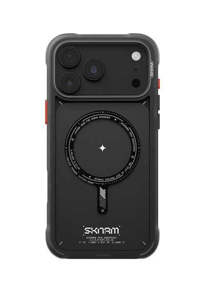 Apple Uyumlu iPhone 18 Pro Max Uyumlu Kılıf M-safe Şarj Özellikli Airbag Tasarımlı Skinarma Avion Kapak Siyah