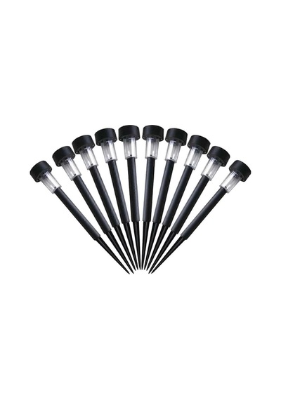 Güneş Enerjili Bahçe Lambası Plastik Saplama 5 Lu Set