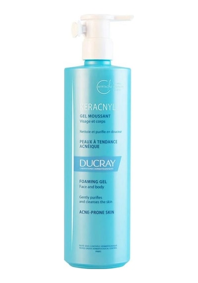 Ducray Keracnyl Yağlı ve Akneli Ciltler için Temizleme Jeli 400 ML