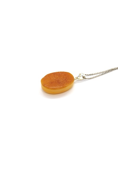 Ambergold Kehribar Gümüş Kolye Ucu Damla Kehribardan Kly0554