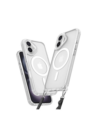 Apple iPhone Uyumlu 16 Plus Kılıf Enka Magsafe Silikon Kılıf - Şeffaf Bz8683140828332
