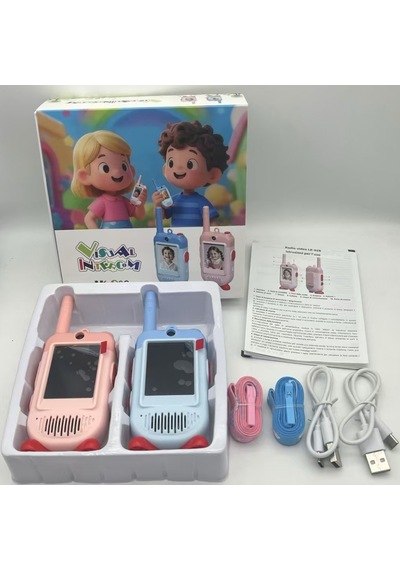 Çok Fonksiyonlu Görüntülü Çocuk Telsizi Walkie Talkie İnterkom İkili Paket