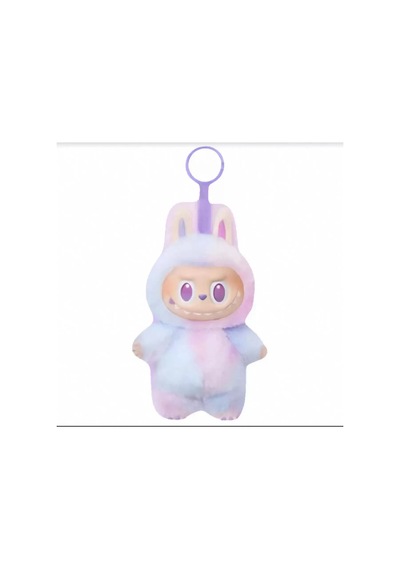Bubble Mart Labubu Moloz Kalp Atışı Macaron Vinil Maske Serisi Kör Kutu End Gri Gri