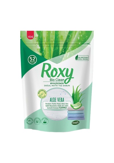 Roxy Bio Clean Matik Sabun Tozu 1.6kg Aloe Vera 5 Li Set 260 Yıkama