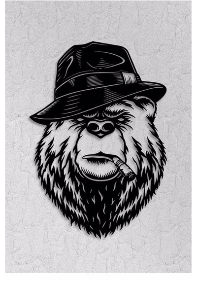 Mafia Bear - Metal Tablo