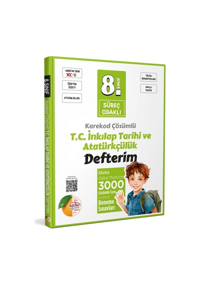 Editör Plus 8.sınıf Süreç Odaklı İnkılap Tarihi Defterim