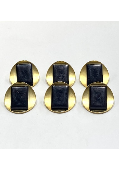 İtalyan Model Trençkot, Kaban Ve Mont Düğmesi Takımı / 6 Lı Set