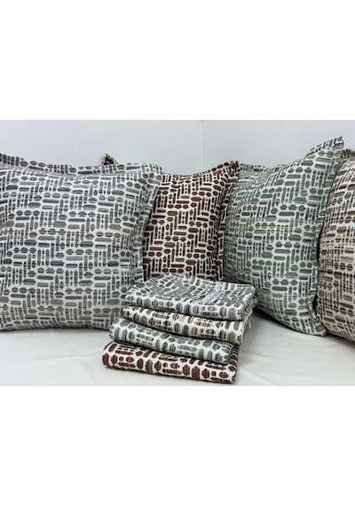 Nivemeshome Elyaf Dolgulu Kırlent 45x45 Lisa 02 Yeşil Yeşil