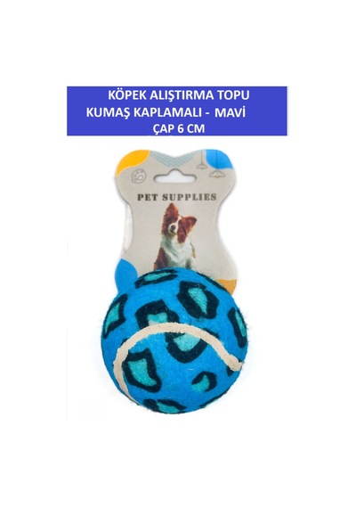 Zetconcept Kumaş Kaplamalı Köpek Alıştırma Topu 6 Cm Çap Dayanıklı - Tenis Topu Sertliğinde