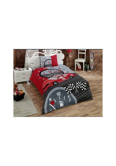 Ranforce Tek Kişilik Genç Nevresim Takımı Yarışçı Çok Renkli - 938049820 Çok Renkli