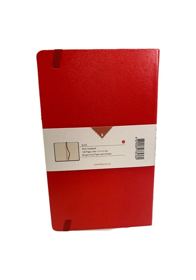 Fabio Ricci Elio 13X21 Sert Kapak Kırmızı Düz Defter 1044