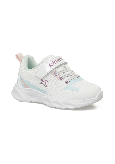 Kinetix Lıster Pu J P 5pr Beyaz Kız Çocuk Spor Ayakkabı Beyaz-su Yesılı-a Pembe