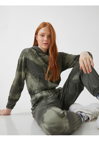 Koton Kapüşonlu Cepli Sweatshirt Nane Yeşili 2kal68093ık Yeşil
