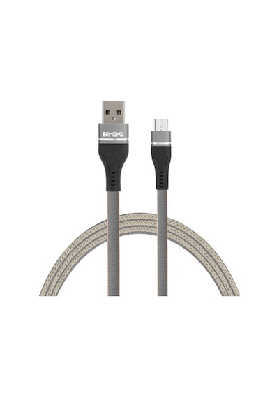 Imeng ML108 3.1A Usba To Micro Örgülü Data Şarj Hızlı Kablosu Gri