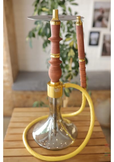 Alfeshisha Ottoman Ahşap Gold Nargile