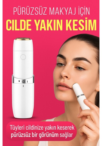 Mini Yüz Epilatör Tüy Alma Cihazı Kadınlara Özel Cilt Temizleyici Epilatör Makinesi