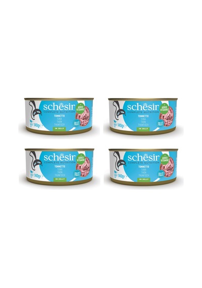 Schesir Ton Balıklı Tam Ve Dengeli Kedi Konserve Jöleli 140 Gr. X 4 Adet