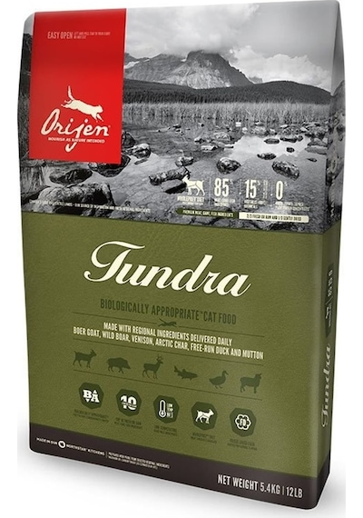 Orijen Tundra Etli Tahılsız Yetişkin Kedi Maması 5400 G